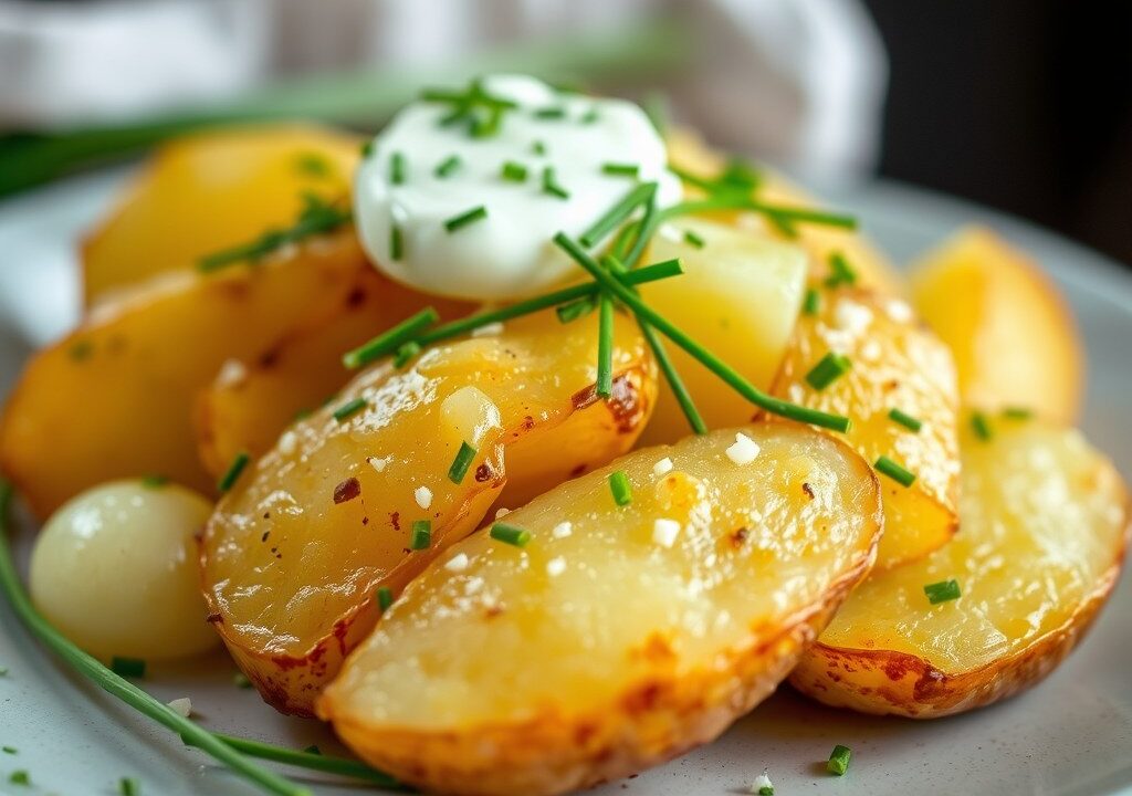 Gevulde aardappel — AI-gegenereerde illustratie