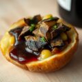 Gevulde aardappel met truffel en port