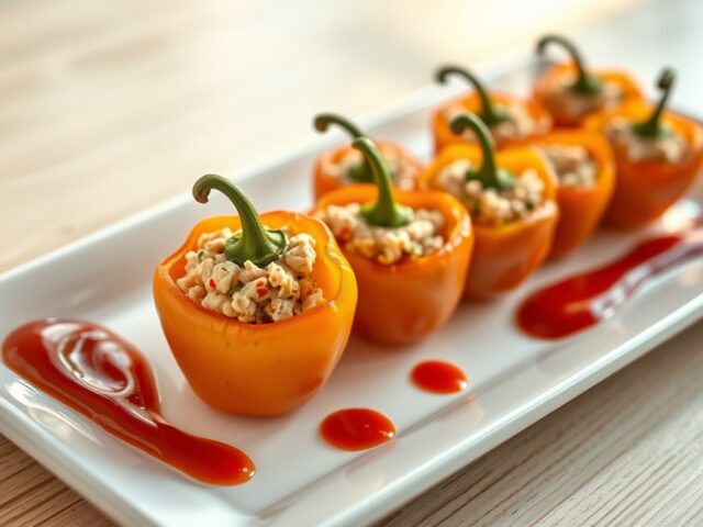 Gevulde babypaprika