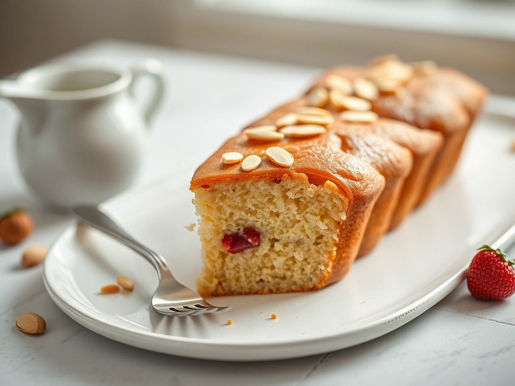 Gevulde cake in tulbandvorm, AI-gegenereerde illustratie