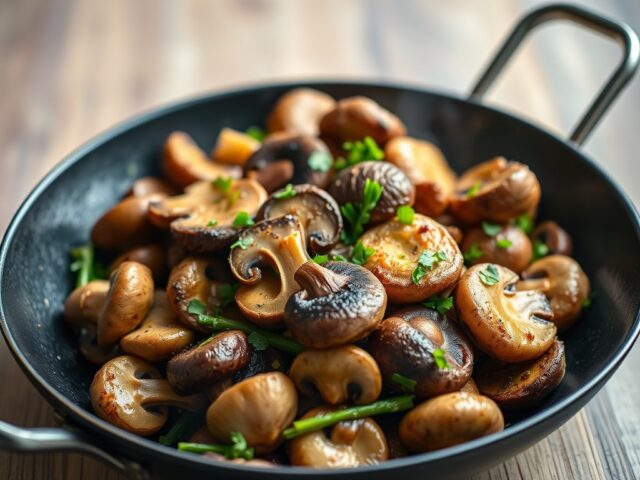 Gevulde champignons — AI-gegenereerde illustratie
