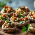 Gevulde champignons