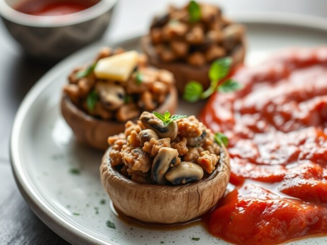 Gevulde champignons