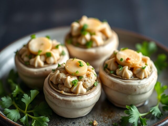 Gevulde champignons