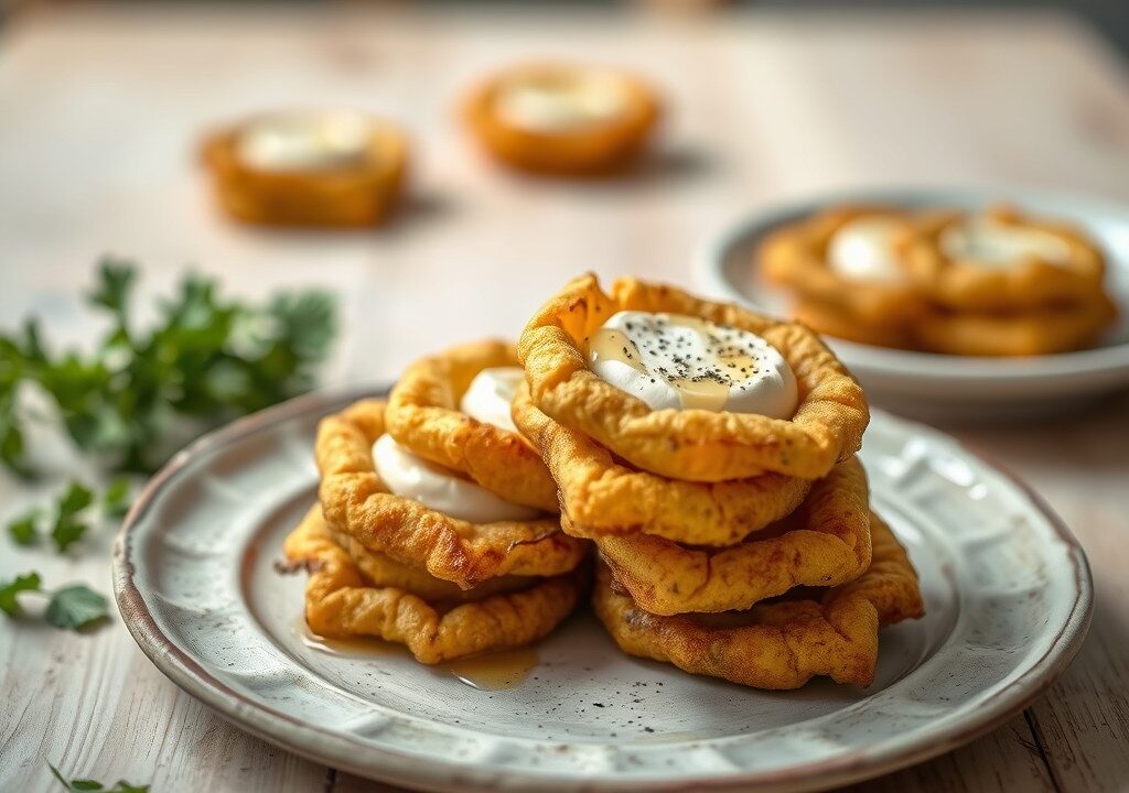 Gevulde courgette fleur, AI-gegenereerde illustratie