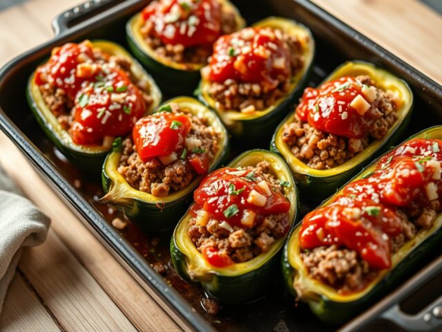 Gevulde courgettes