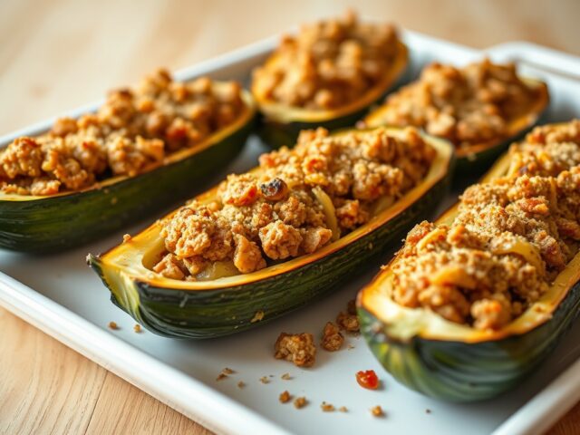 Gevulde Courgettes