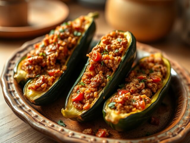 Gevulde courgettes