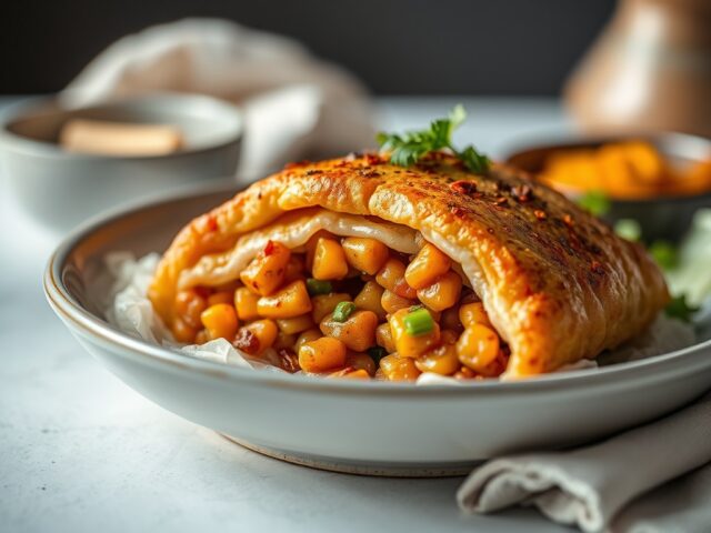 Gevulde forel uit de oven