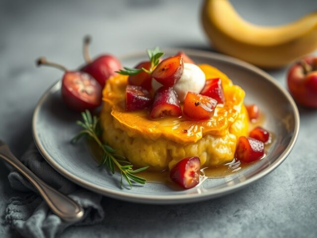 Gevulde kalkoen met een farce van gemengd fruit