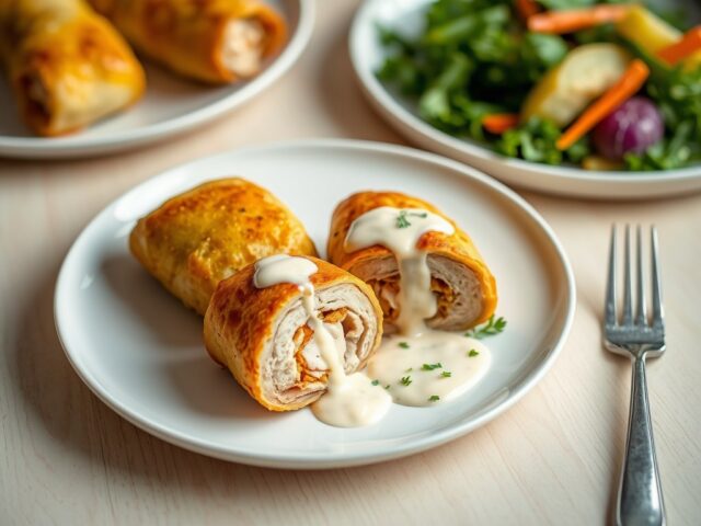 Gevulde kalkoenrolletjes op 2 manieren