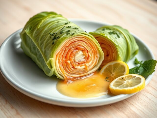 Gevulde kool met zalm