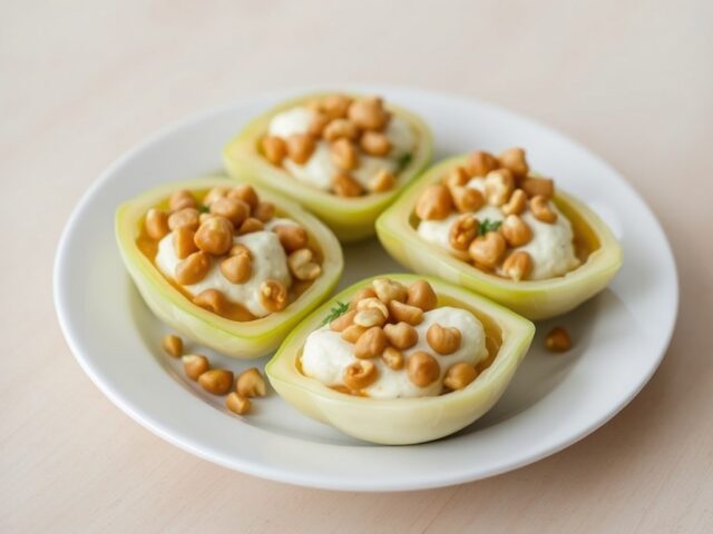 Gevulde koolrabi met hazelnoten