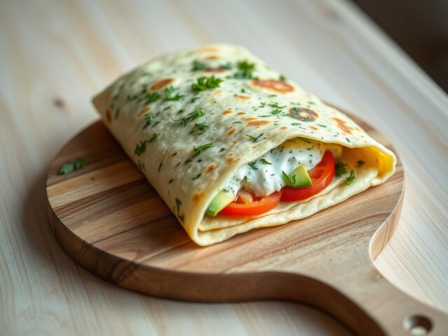 Gevulde kruidenpannenkoek