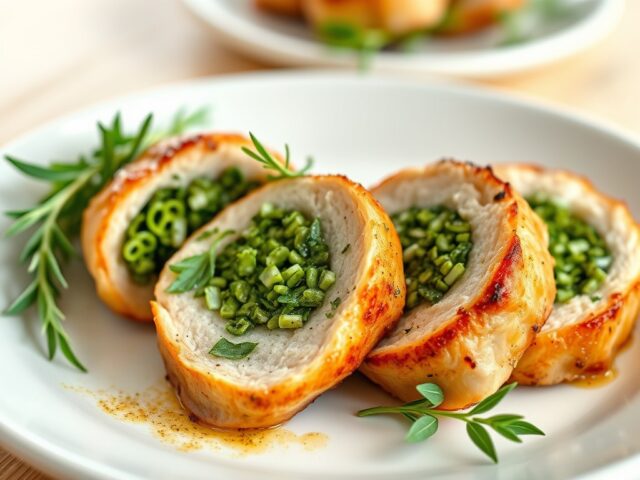 Gevulde mignonnettes met tuinkruiden