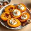 Gevulde nectarines met amandelkoekjes