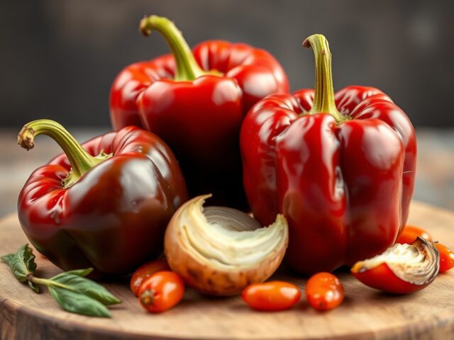 Gevulde paprika’s — AI-gegenereerde illustratie