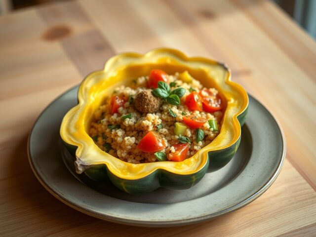Gevulde patisson met couscous