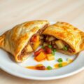 Gevulde pizza uit de Carribean