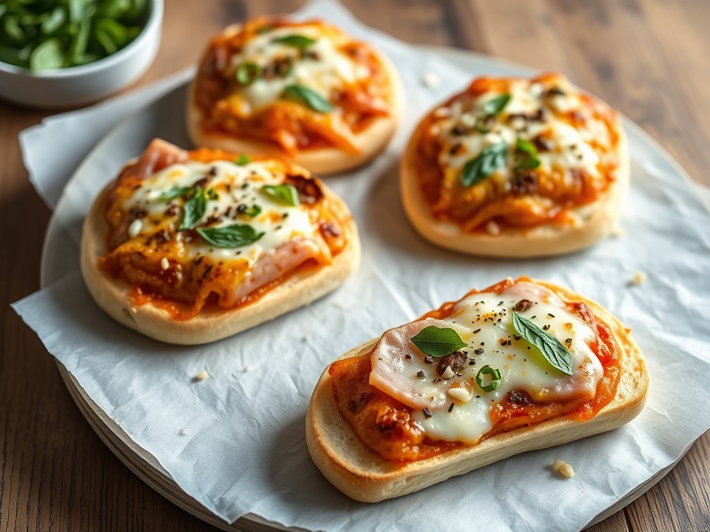 Gevulde Pizzabroodjes, AI-gegenereerde illustratie
