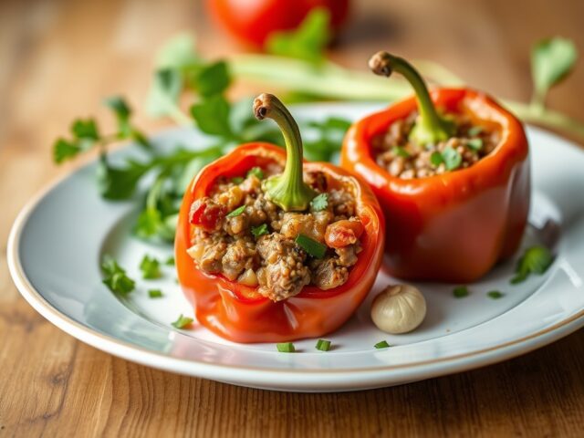 Gevulde puntpaprika’s
