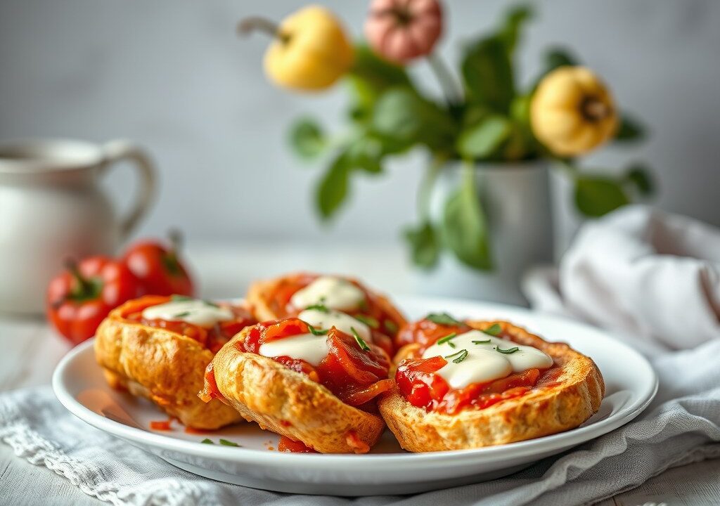 Gevulde puntpaprika, AI-gegenereerde illustratie