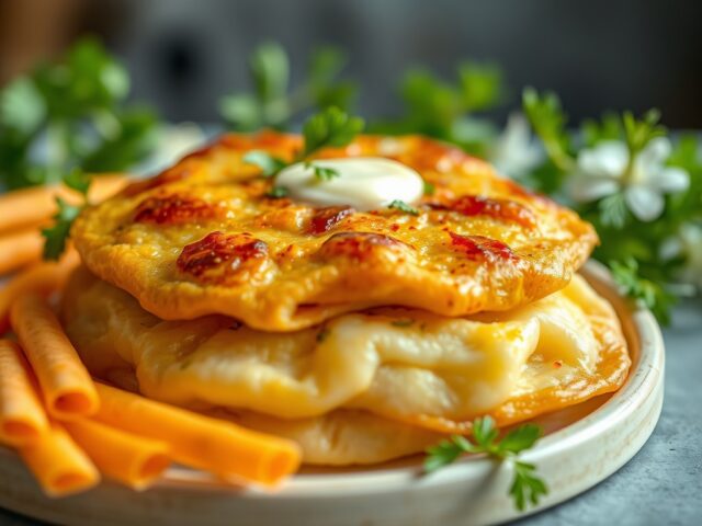 Gevulde roti — AI-gegenereerde illustratie
