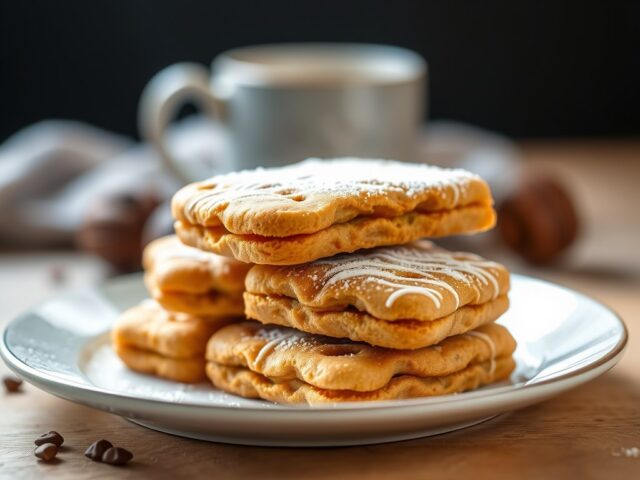 Gevulde speculaas — AI-gegenereerde illustratie