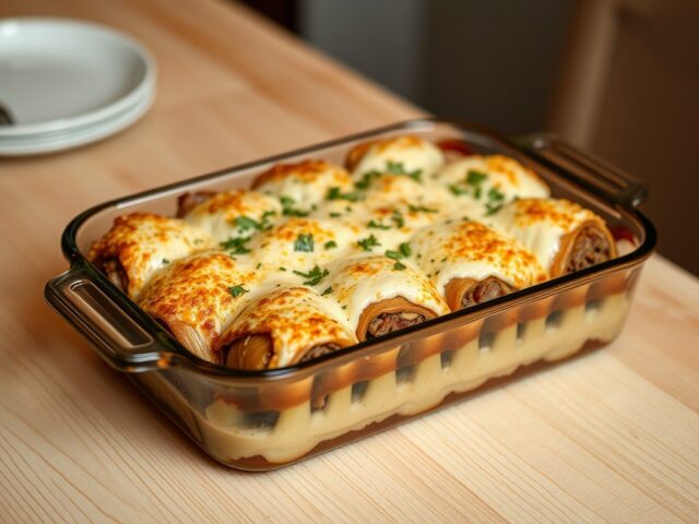 Gevulde witlof gegratineerd met béchamelsaus