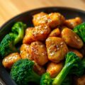 Gewokte kip met zout en peper