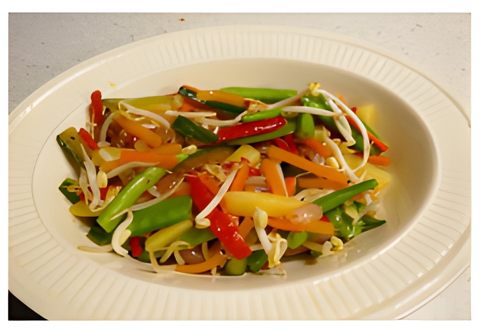 Gezonde Gemengde Groente uit de wok met een “geheim “ingrediënt