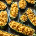 Gierstkerrievulling voor courgettes