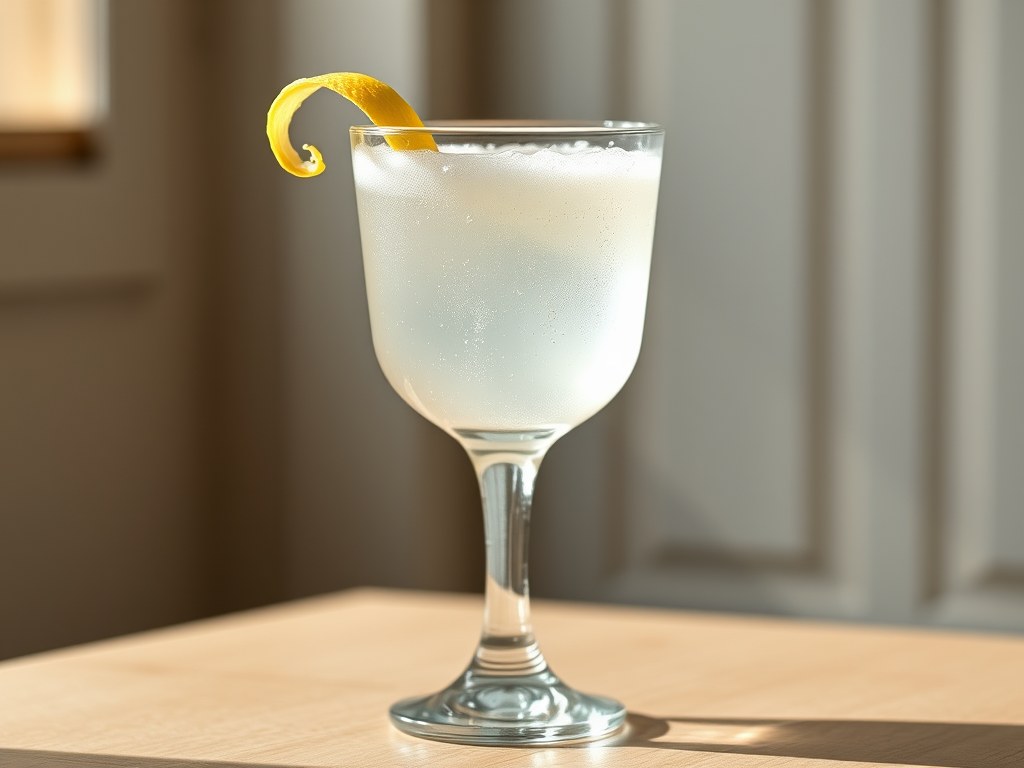 Gin fizz, AI-gegenereerde illustratie
