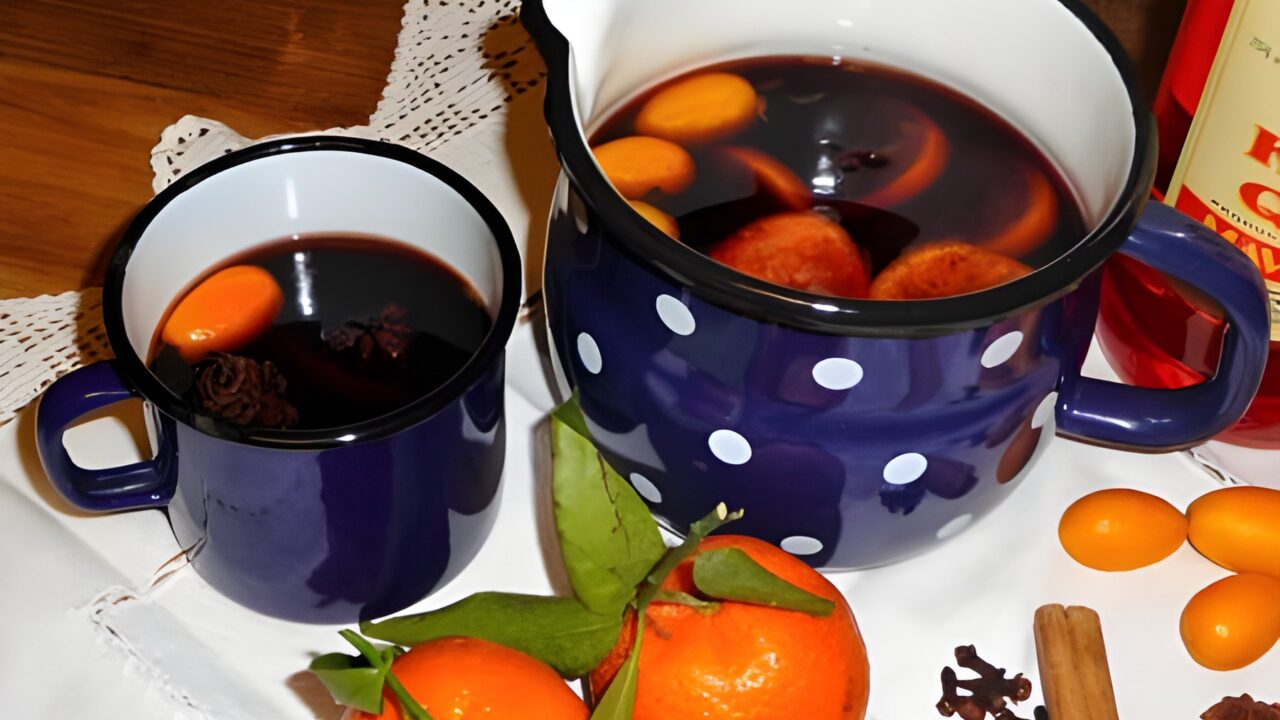 Glühwein met mandarijn en likeur