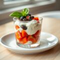 Glaasje van boursin, tomaten en tapenade