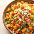Glutenvrij Quinoa met groenten en amandelen