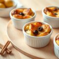 Glutenvrije Bread and butter puddinkjes