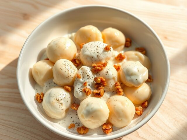 Gnocchi met gorgonzolasaus