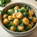 Gnocchi met rucola en parmezaankaas