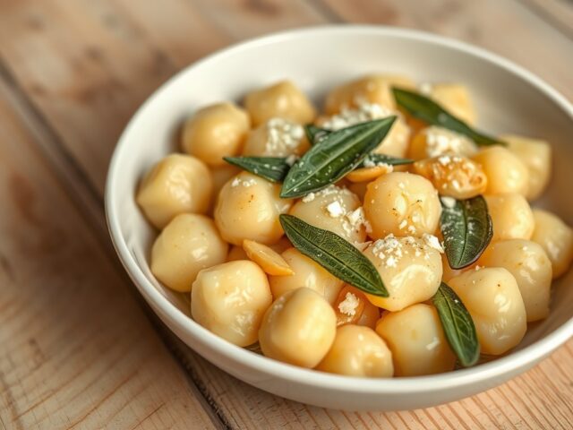 Gnocchi met Salie en Knoflook