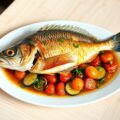 Goudbrasem met courgette