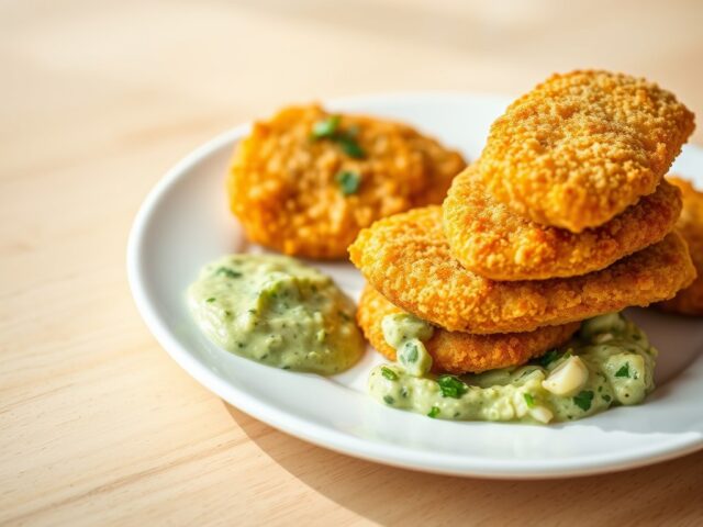 Goujonettes’ met avocado-tartaarsaus