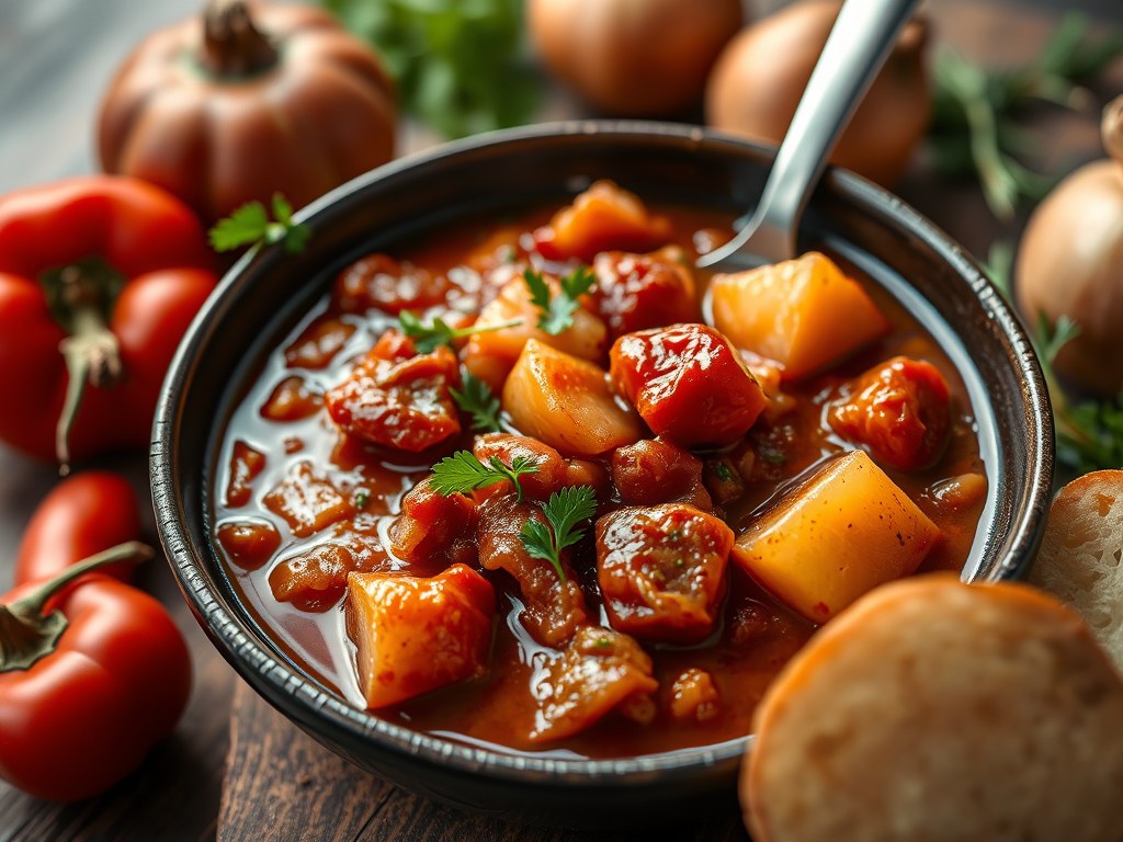 Goulash, AI-gegenereerde illustratie