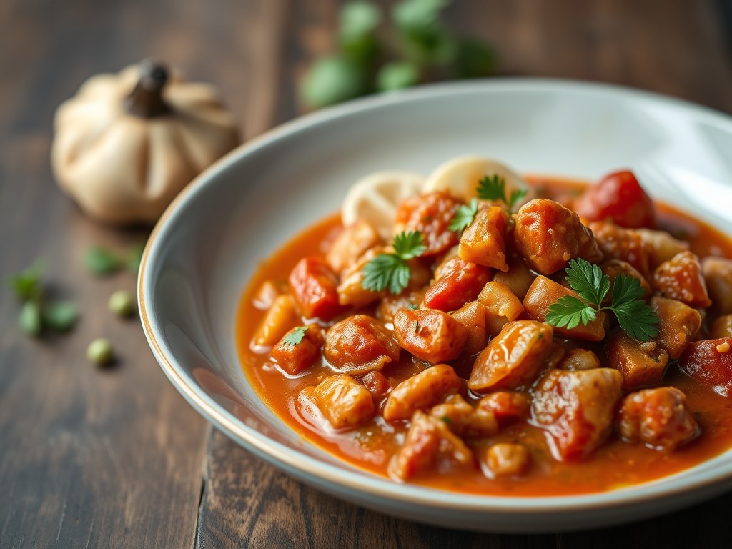 Goulash van Zeepaling, AI-gegenereerde illustratie
