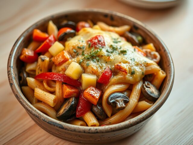 Gourmet kliekjes pasta ovenschotel