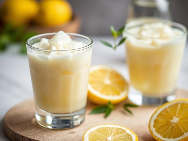 Granita di limone (citroen-ijsdrank)