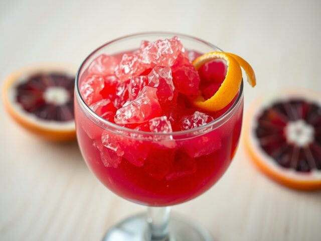 Granita van bloedsinaasappels