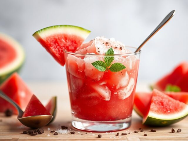 Granita van watermeloen