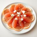 Grapefruitcarpaccio met geitenkaas