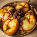 Gratin van peren met peperkoek